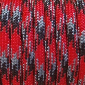 Paracord (Паракорд) 550 - Red black gray camo